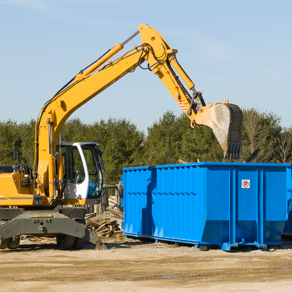 is there a minimum or maximum amount of waste i can put in a residential dumpster in Germany